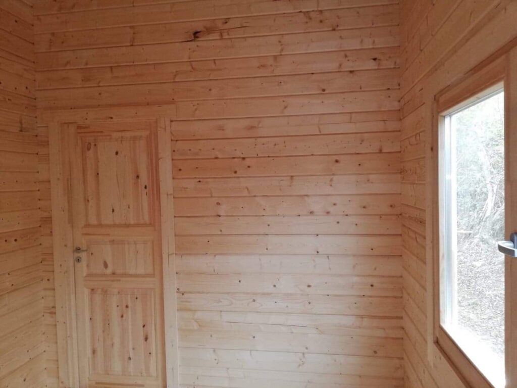 Holzhaus mit zwei Schlafzimmern „Irland“ 43 m2 70mm 7x6m2