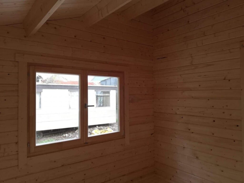 Holzhaus mit zwei Schlafzimmern „Irland“ 43 m2 70mm 7x6m2