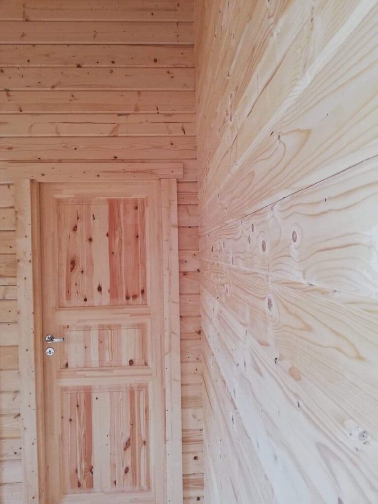 Holzhaus mit zwei Schlafzimmern „Irland“ 43 m2 70mm 7x6m2