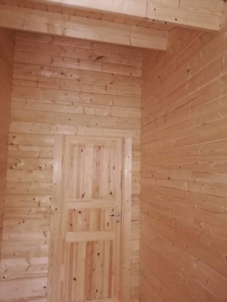 Holzhaus mit zwei Schlafzimmern „Irland“ 43 m2 70mm 7x6m2