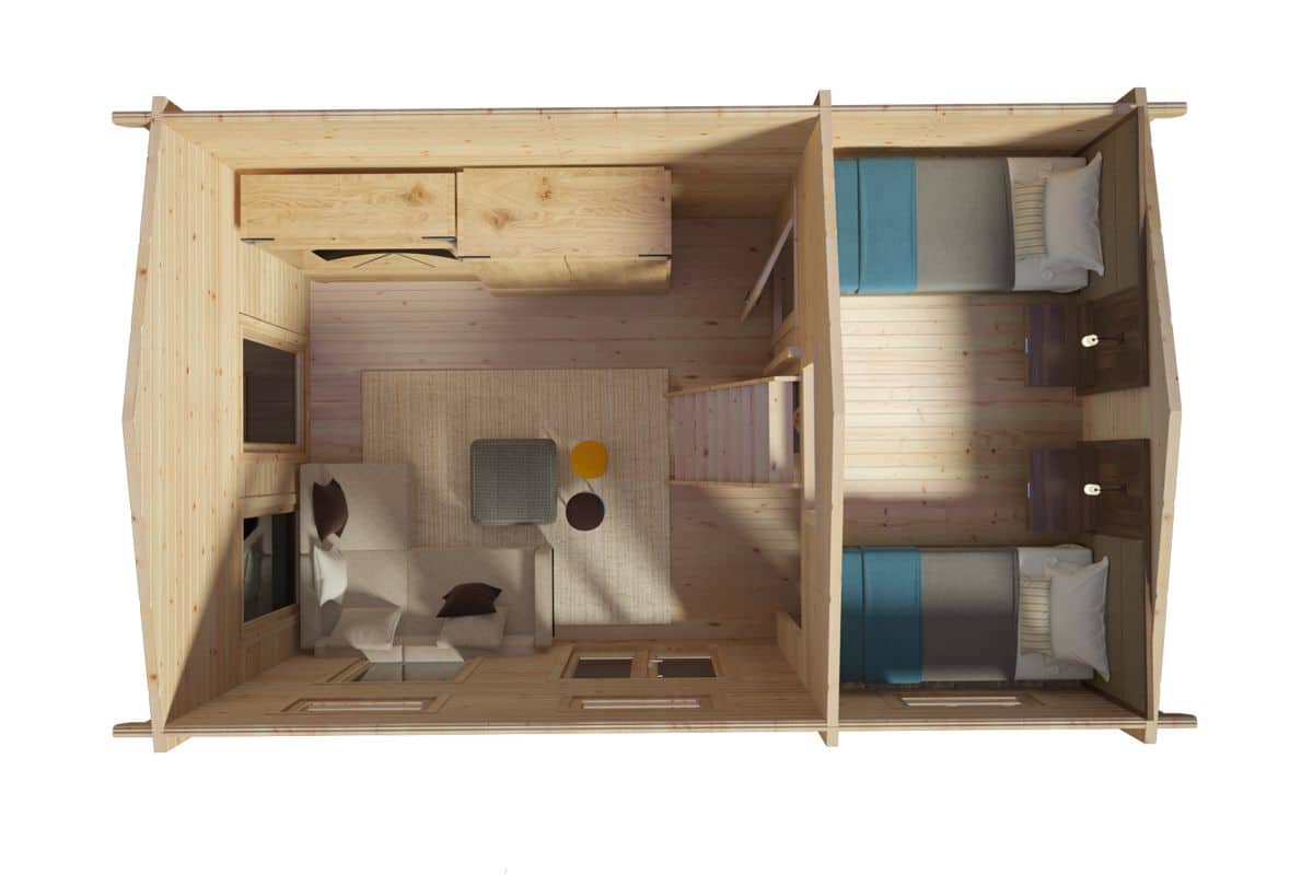 Blockhaus mit Schlafboden “Schweden B” 6x4m | Großes Ferienhaus 4x6m | Blockhaus | Blockbohlenhaus | Ferienhaus kaufen mit Schlafboden Blockhaus mit Schlafboden “Schweden B” 6x4m | Großes Ferienhaus 4x6m | Blockhaus | Blockbohlenhaus | Ferienhaus kaufen mit Schlafboden