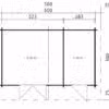 Doppel-Geräteschuppen "Typ A" 5x3m