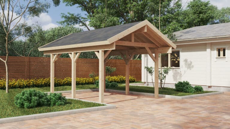 Holz-Carport Henley 5 x 3,7 m
