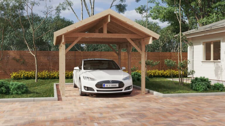 Holz-Carport Henley 5 x 3,7 m