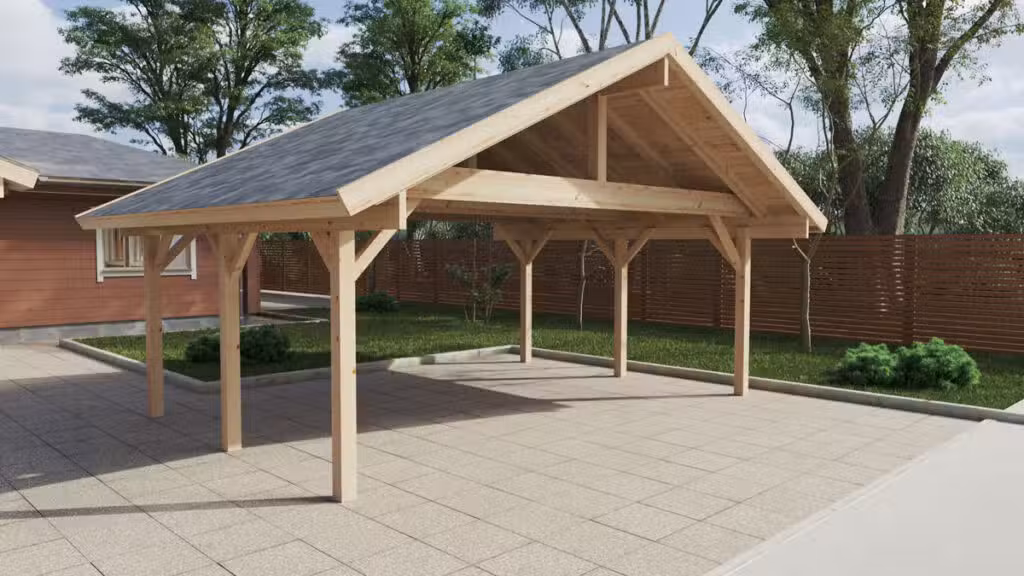 Carport aus Holz Henley XL