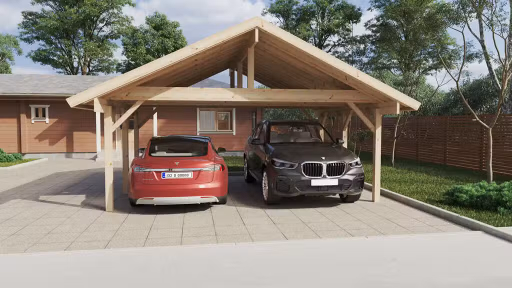 Carport aus Holz Henley XL