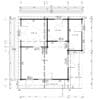 Blockhaus mit Schlafboden "Dallas" 7x7m