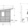 Moderner Grillpavillon "Noah" 3x3m