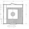 Moderner Grillpavillon "Noah" 3x3m