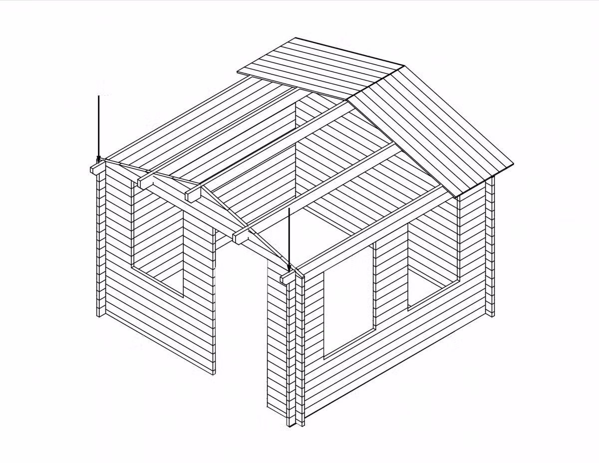 Gartenhaus montage - Vorbereitungen