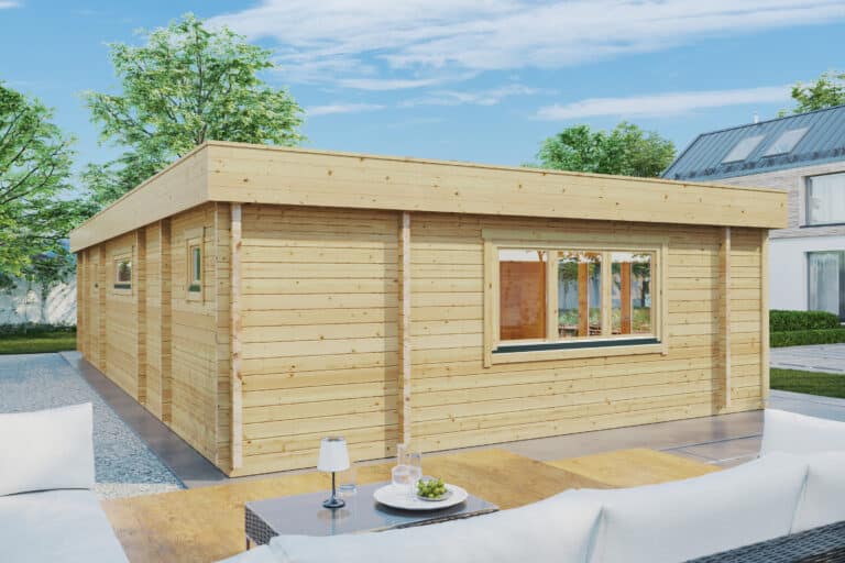 Blockhaus mit zwei Schlafzimmern „Holiday S1” 12x7m G0378-8