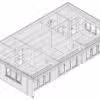 Blockhaus mit zwei Schlafzimmern 