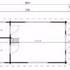 Blockbohlenhaus mit Schlafboden "Stefan 1" 4x7m