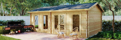 Garden house made of wood