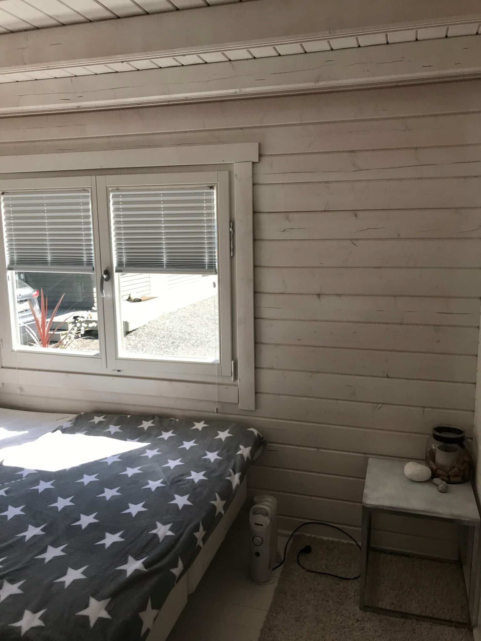 Gartenhaus Oklahoma Schlafzimmer Jalousien