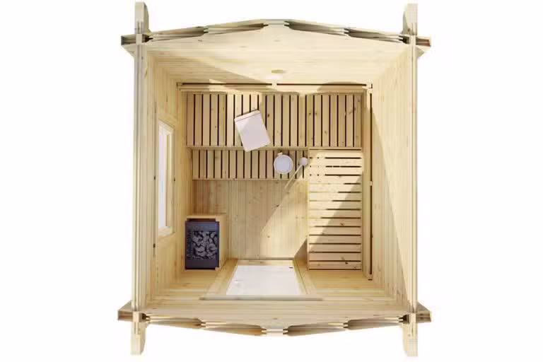 Außen-Sauna Sauna 1 70mm 2x2m