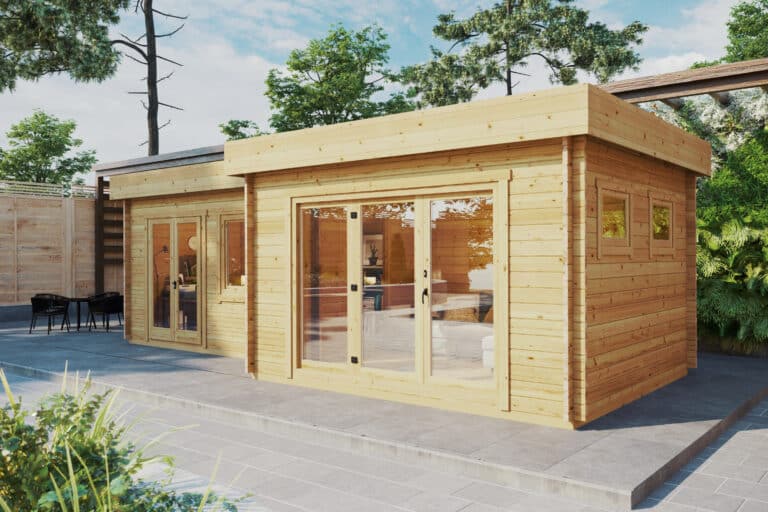 Gartenhaus mit zwei Zimmern „Amelia“ 9x4m G0361-2