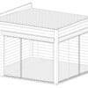 Modernes Gartenhaus "Olivia ALU" 4x4m