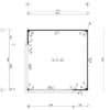 Modernes Gartenhaus "Olivia ALU" 4x4m
