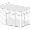 Modernes Gartenhaus "Grace ALU" 5x4m