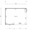 Modernes Gartenhaus "Grace ALU" 5x4m
