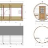 Fasssauna „Standard“ mit Terrasse 3x2m