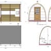 Kleine Sauna Pod 2x4m
