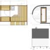 Ovale Fasssauna 5x2.5m