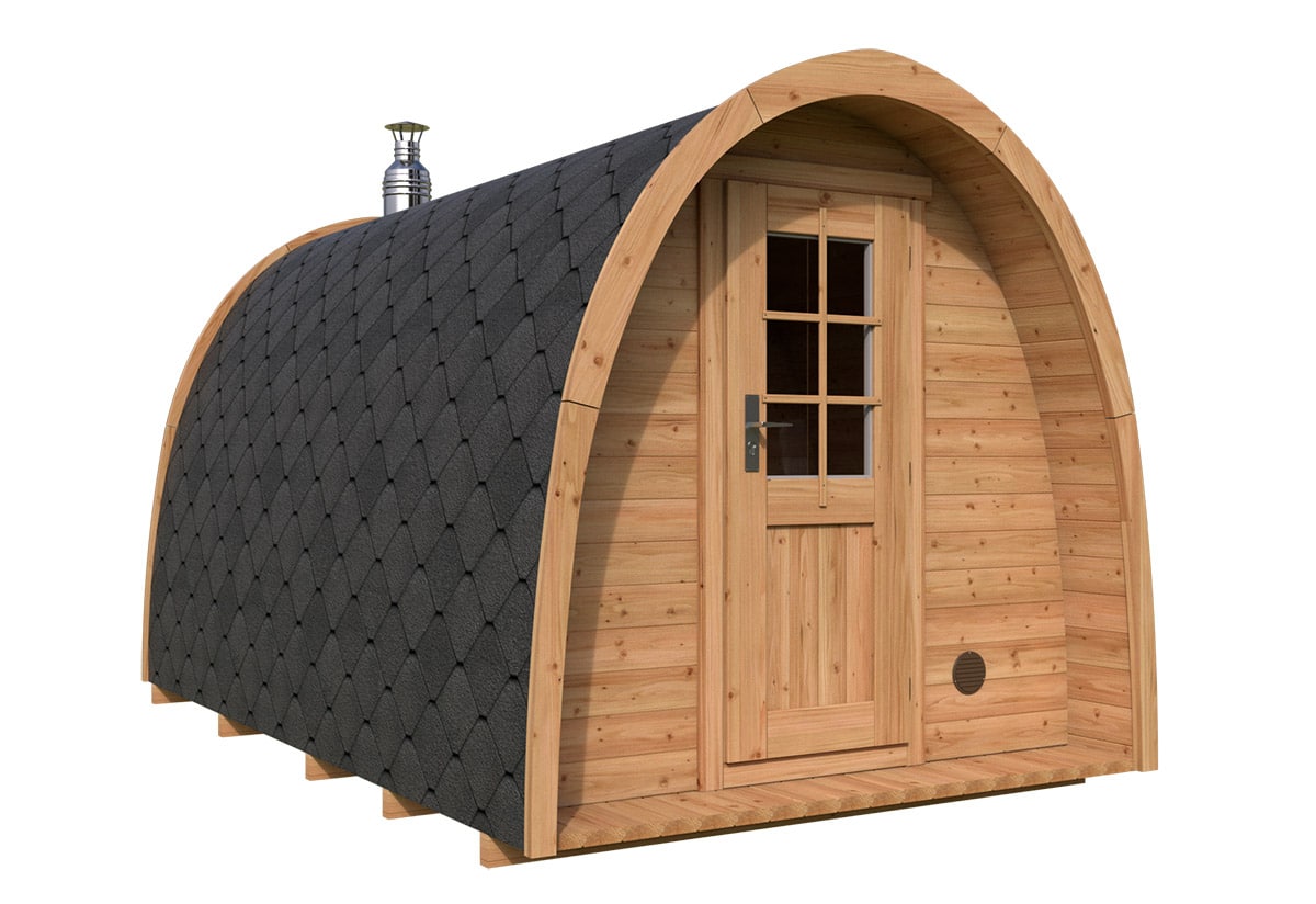 Kleine Sauna Pod - Gartensauna - Saunahaus - TG010