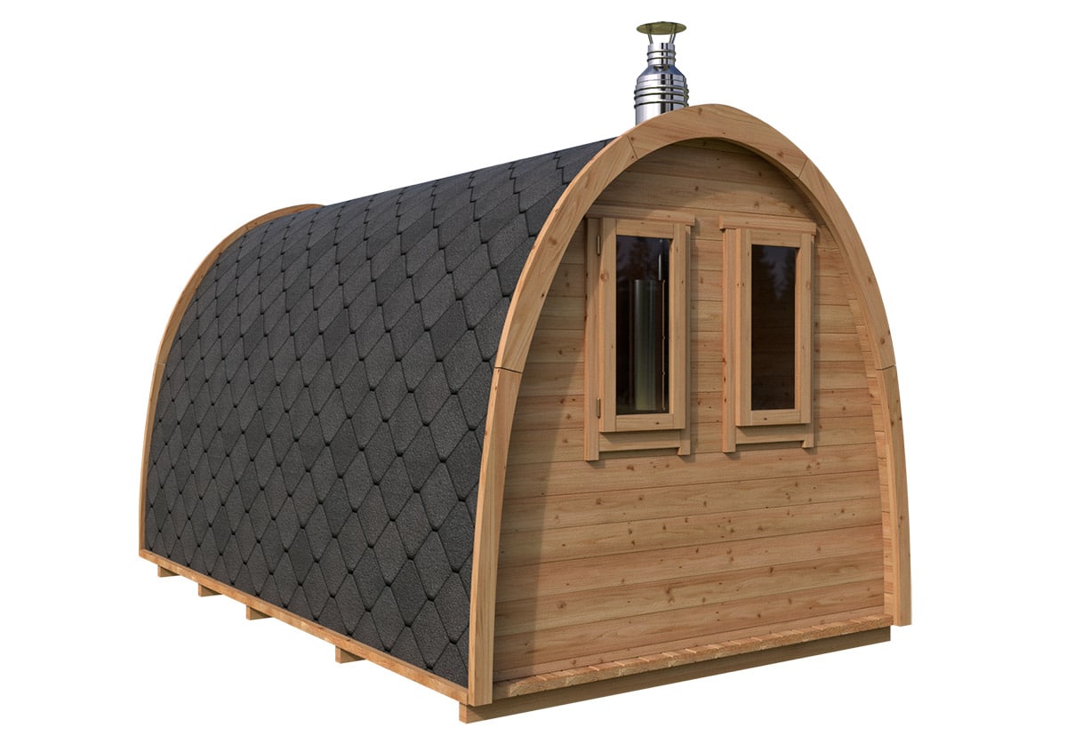 Kleine Sauna Pod - Gartensauna - Saunahaus - TG010
