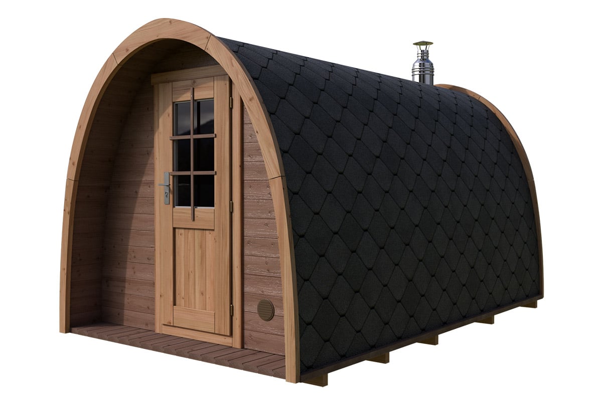 Kleine Sauna Pod - Gartensauna - Saunahaus - TG010 - Thermo Holz