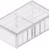 Großes modernes Gartenhaus "Roberta" 7x4m