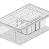 Modernes Gartenhaus mit Terrasse "Luna" 12m² | 7x5m