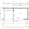 Modernes Gartenhaus mit Terrasse "Luna" 12m² | 7x5m