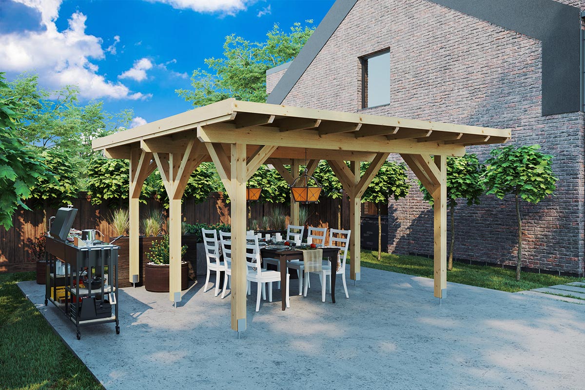 Pultdach Gartenpavillon