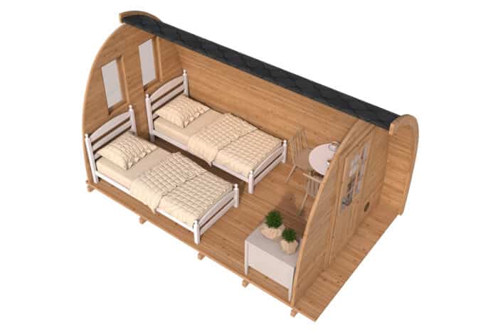 Campinghütte 2x4m