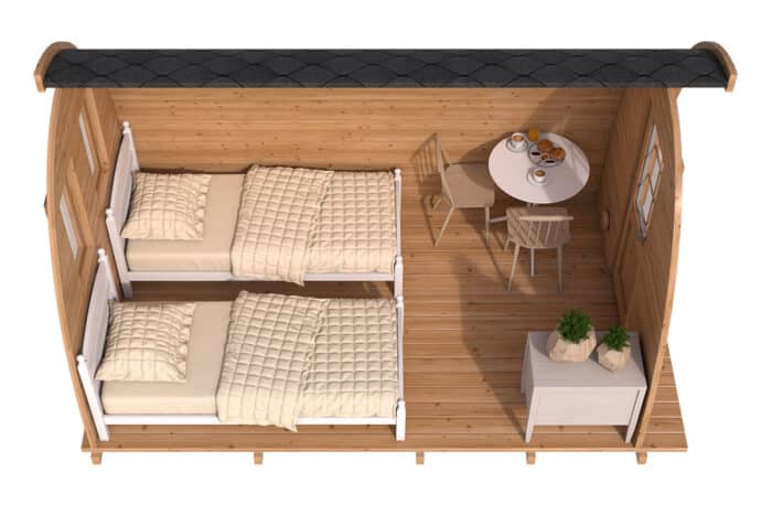 Campinghütte 2x4m