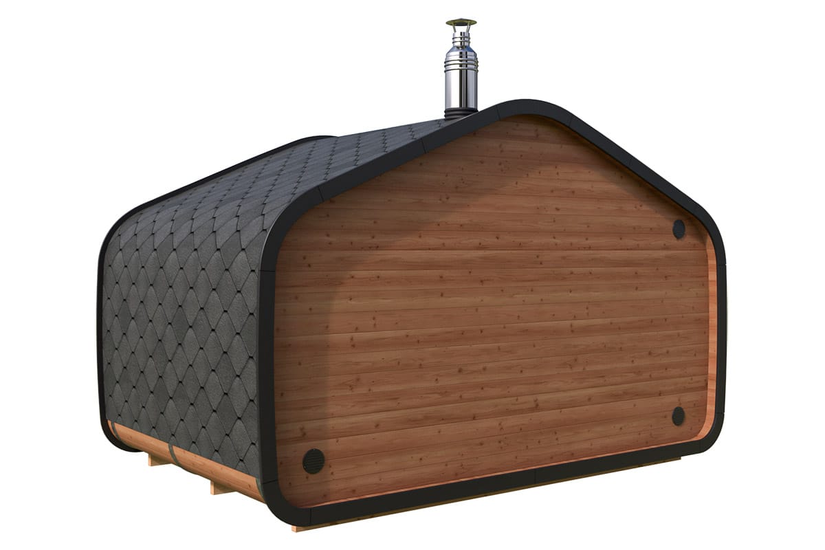 Gartensauna mit Vorraum 4x2m