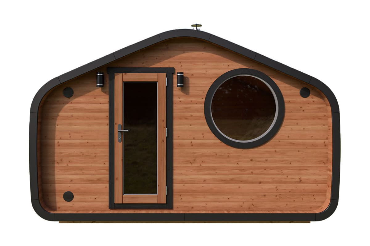 Gartensauna mit Vorraum 4x2m