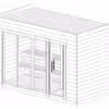 Moderne Gartensauna „Aurland" | 4 x 2 m