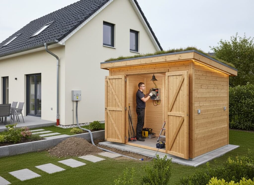 Gartenhaus-Elektrik
