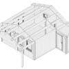 Gartenhaus mit Schuppen "Dean" 7x7m