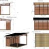 Gartenlaube "B Plus" 4x3m