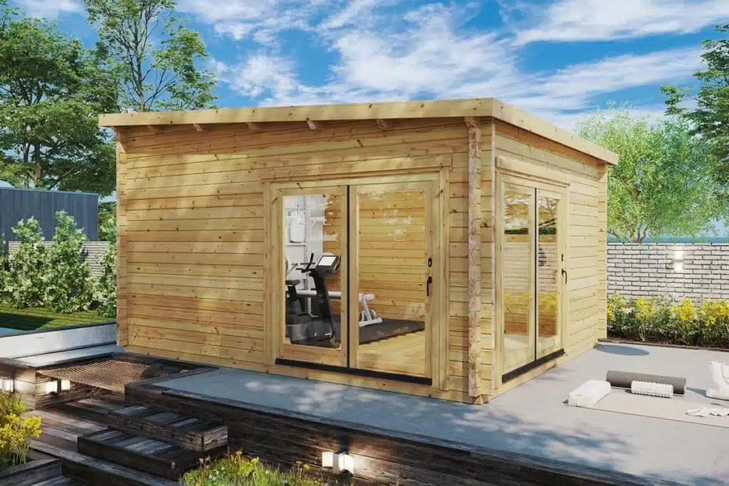 Gartenhaus Fitnessraum 5x4
