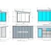Modernes Gartenhaus "Clara" 5x3m