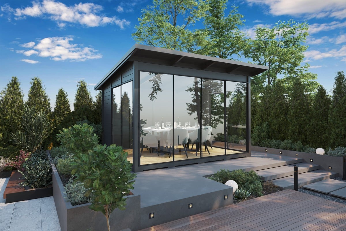 Modernes Gartenhaus 4x3m