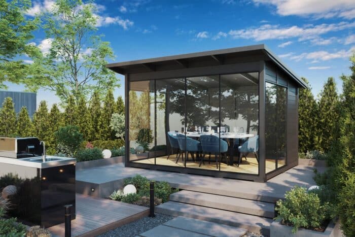 Modernes Gartenhaus 4x3m