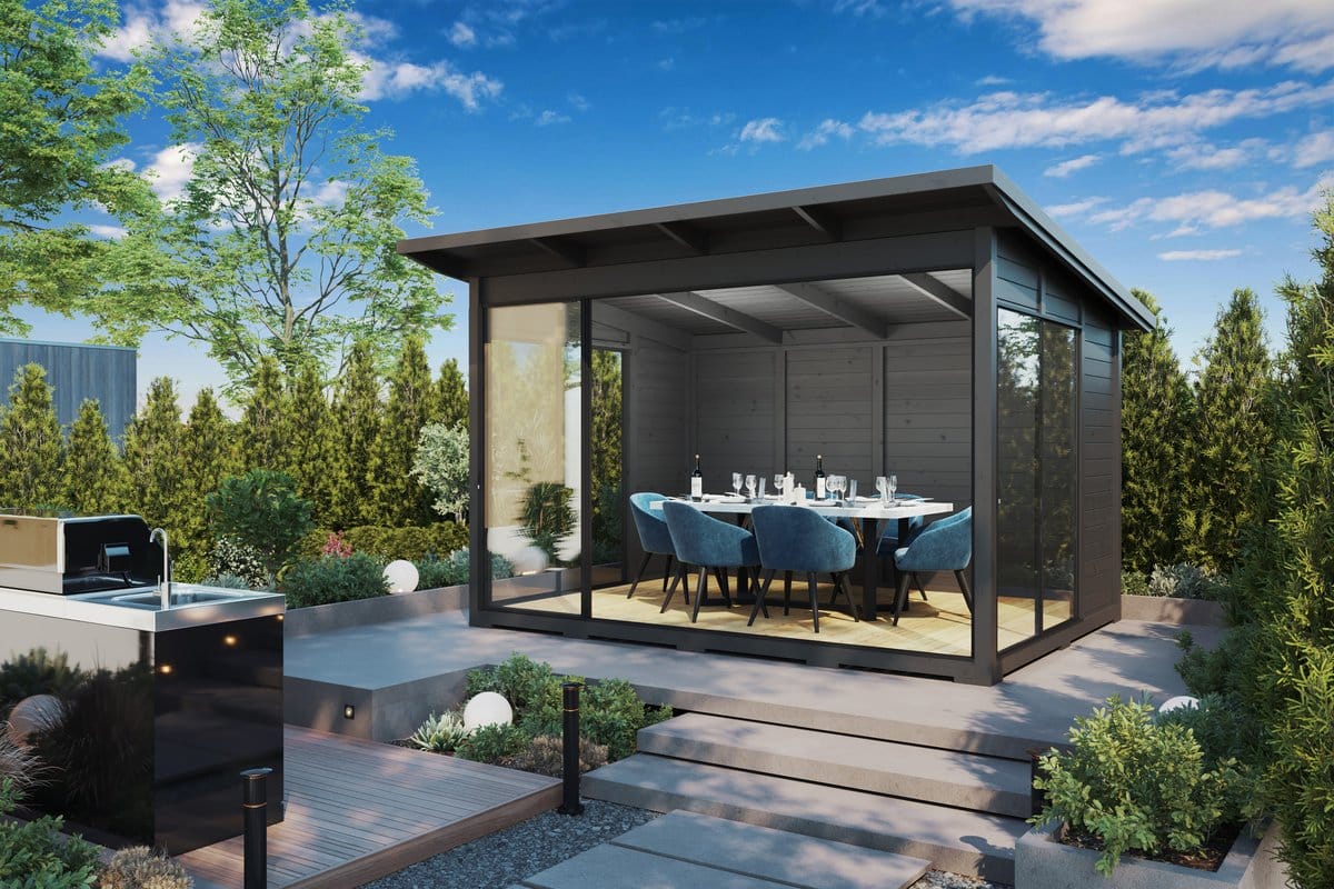Modernes Gartenhaus 4x3m