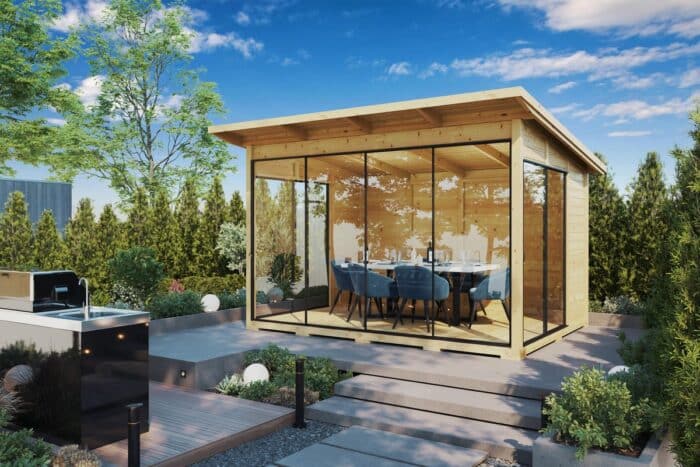 Modernes Gartenhaus 4x3m