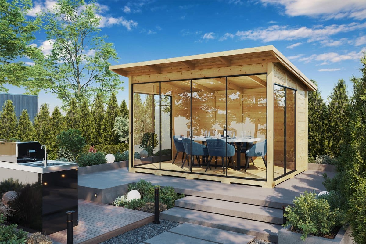 Modernes Gartenhaus 4x3m